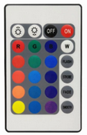 24 key white remote